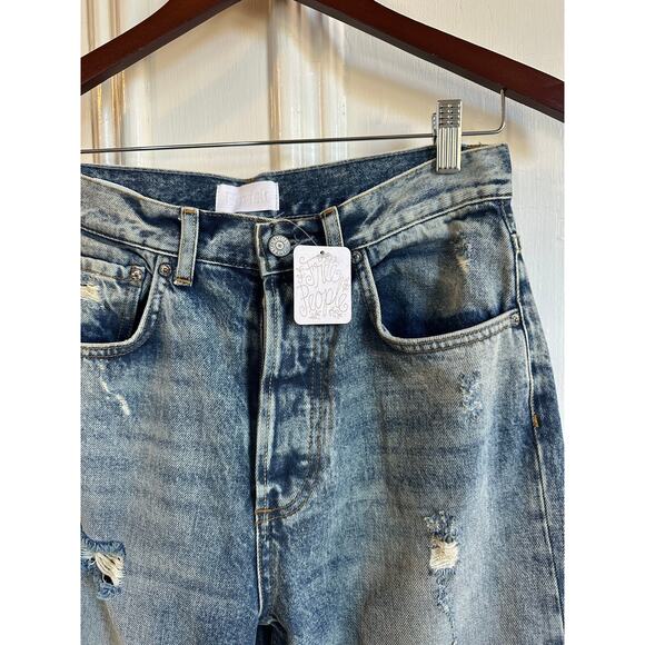NEW Boyish‎ Free People Ziggy Jeans Sz 27 Straight Leg Loose - Picture 10 of 11